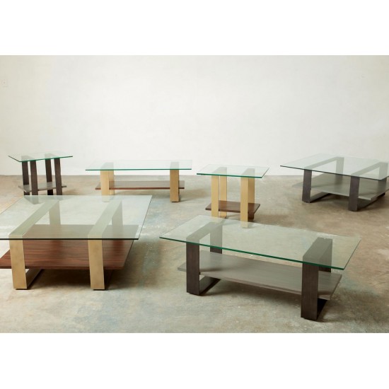 Rosemoor Square Glass-Top Coffee Table