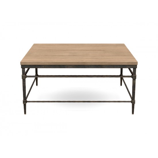 Vida Square Wood-Top Coffee Table