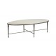 Valeria Stone-Top Oval Coffee Table Valeria Stone-Top Oval Coffee Table