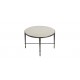Valeria Stone-Top Oval Coffee Table Valeria Stone-Top Oval Coffee Table