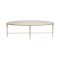 Valeria Stone-Top Oval Coffee Table