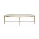 Valeria Stone-Top Oval Coffee Table Valeria Stone-Top Oval Coffee Table