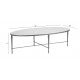 Valeria Stone-Top Oval Coffee Table Valeria Stone-Top Oval Coffee Table