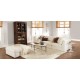 Valeria Stone-Top Oval Coffee Table Valeria Stone-Top Oval Coffee Table