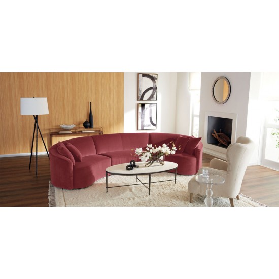Valeria Stone-Top Oval Coffee Table Valeria Stone-Top Oval Coffee Table