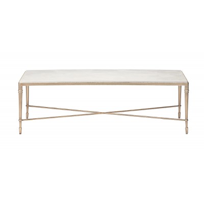 Valeria Stone-Top Rectangular Coffee Table