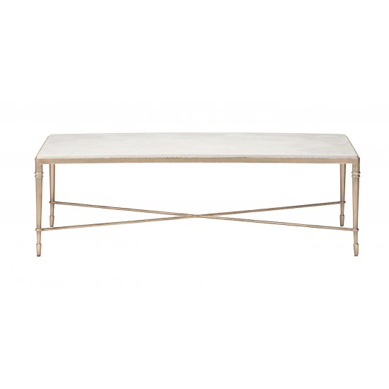 Valeria Stone-Top Rectangular Coffee Table Valeria Stone-Top Rectangular Coffee Table