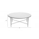 Valeria Stone-Top Round Coffee Table Valeria Stone-Top Round Coffee Table