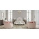 Valeria Stone-Top Round Coffee Table Valeria Stone-Top Round Coffee Table