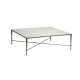Valeria Stone-Top Square Coffee Table