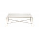 Valeria Stone-Top Square Coffee Table