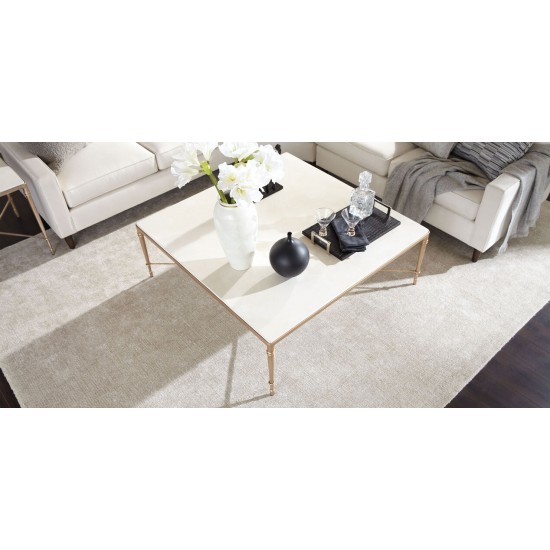 Valeria Stone-Top Square Coffee Table