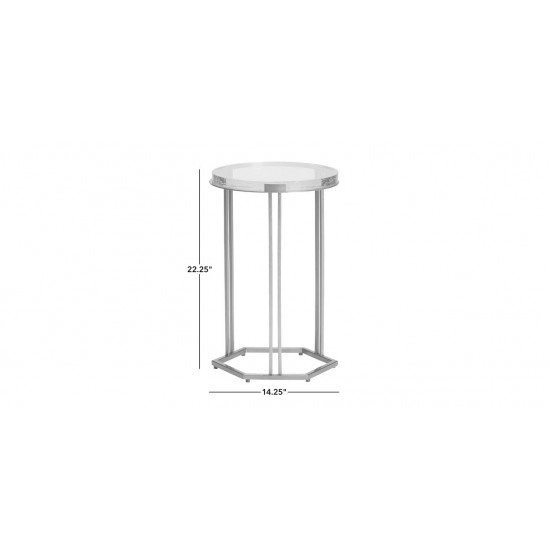 Arden Accent Table, Brass