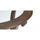 Camille Round Glass-Top Scroll-Base End Table Camille Round Glass-Top Scroll-Base End Table