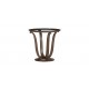 Camille Round Glass-Top Scroll-Base End Table Camille Round Glass-Top Scroll-Base End Table