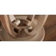 Camille Round Glass-Top Scroll-Base End Table Camille Round Glass-Top Scroll-Base End Table