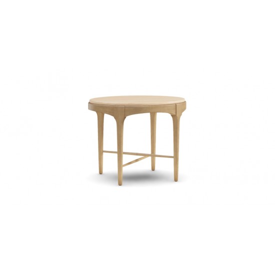 Draper Oval Travertine End Table Draper Oval Travertine End Table