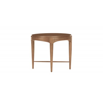 Draper Oval Wood Midcentury End Table