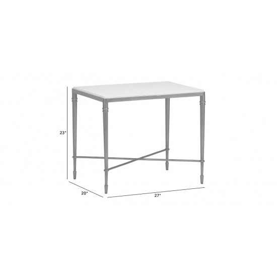 Valeria Stone-Top End Table Valeria Stone-Top End Table