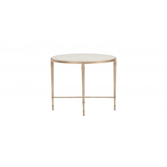 Valeria Stone-Top Oval End Table Valeria Stone-Top Oval End Table
