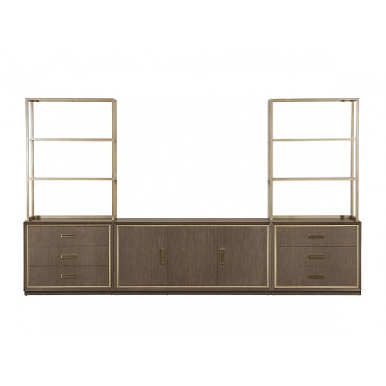Faraday Classic Five-Piece Media Center with Drawers