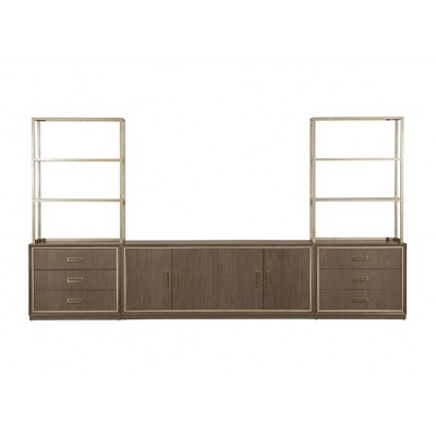 Faraday Classic Large Five-Piece Media Center with Drawers