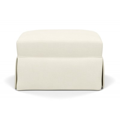 Bennett Slipcovered Ottoman 