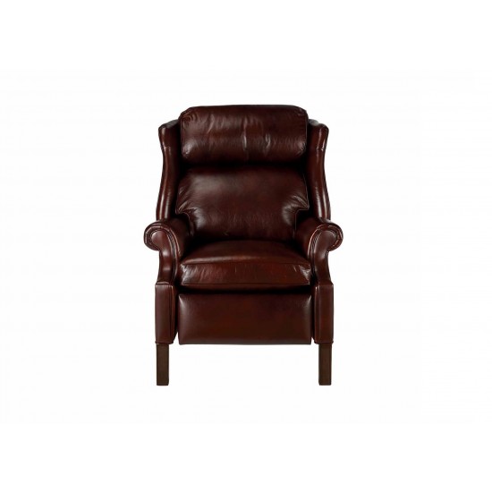 Townsend Leather Recliner, Old English/Chocolate  躺椅