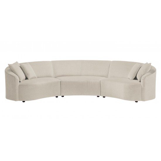 Calista Curved Three-Piece Sectional