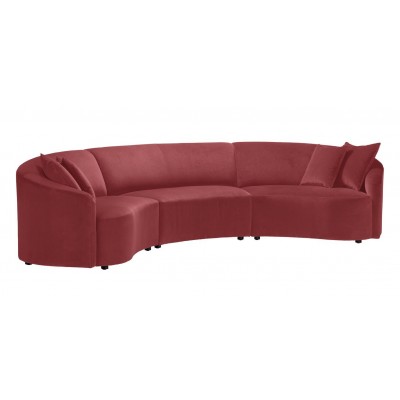 Calista Curved Three-Piece Sectional