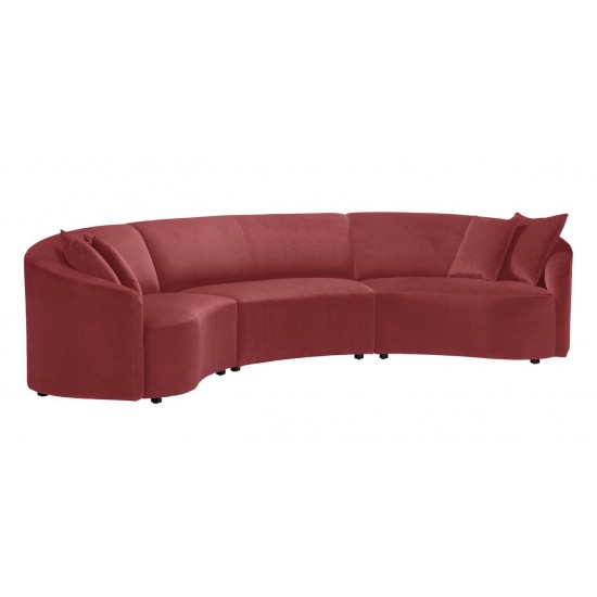 Calista Curved Three-Piece Sectional