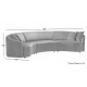 Calista Curved Three-Piece Sectional