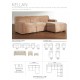 Kellan Three-Piece Chaise Sectional