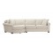 Spencer Roll-Arm Two-Piece Sectional with Round Cuddle Chaise 