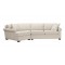 Spencer Roll-Arm Two-Piece Sectional with Square Cuddle Chaise