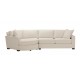 Spencer Track-Arm Two-Piece Sectional with Round Cuddle Chaise