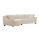 Spencer Track-Arm Two-Piece Sectional with Round Cuddle Chaise