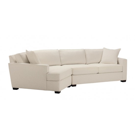 Spencer Track-Arm Two-Piece Sectional with Square Cuddle Chaise