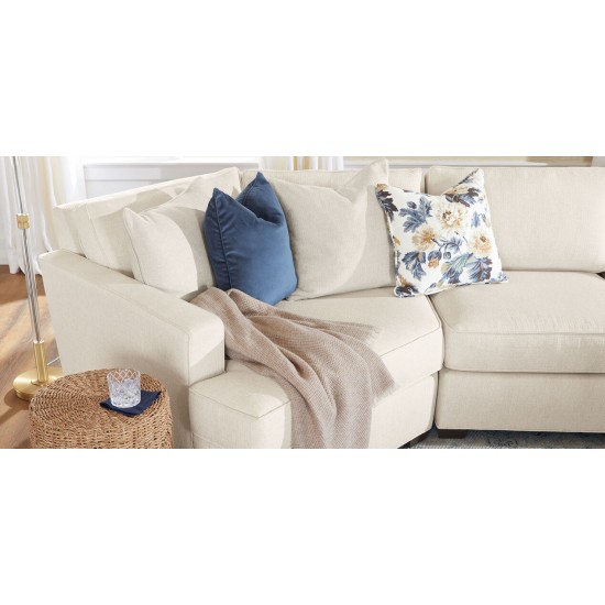 Spencer Track-Arm Two-Piece Sectional with Square Cuddle Chaise