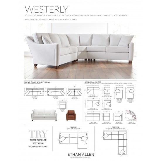 Westerly Three-Piece Chaise Sectional