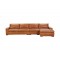 Conway Three-Piece Leather Sectional with Chaise 727792G